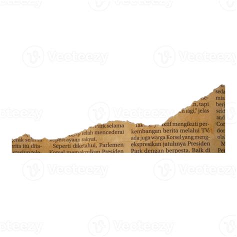 Decorative Ripped Newspaper Old 25351873 PNG