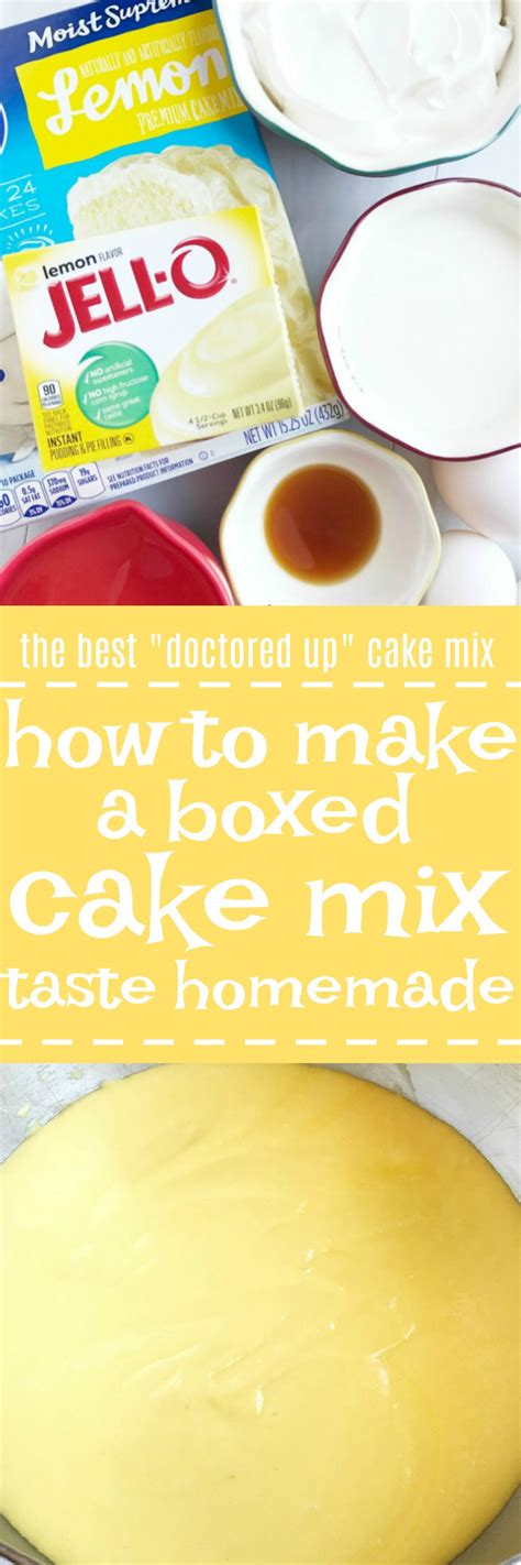 How to make a boxed cake mix taste homemade {"doctored up" cake mix ...