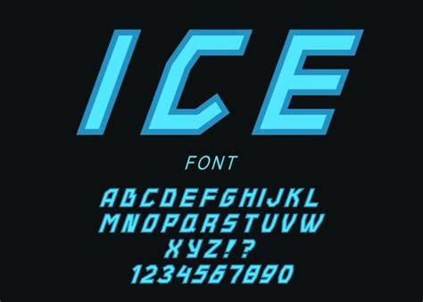 Ice Font Vector Art, Icons, and Graphics for Free Download