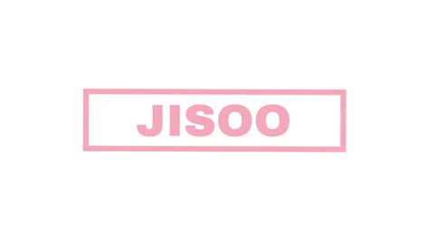 JISOO NAME LOGO | Name logo, Names, Text overlay