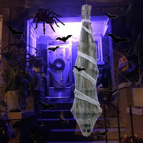 Halloween LED Eyes Upside down Hang silkworm Corpse Prop – Ever-Great