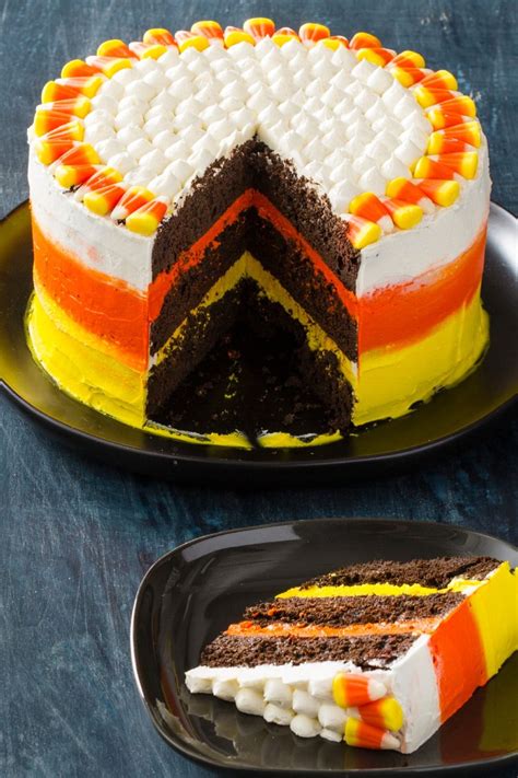 Candy Corn Cake | Candy corn cake, Yummy sweets, Cake tasting