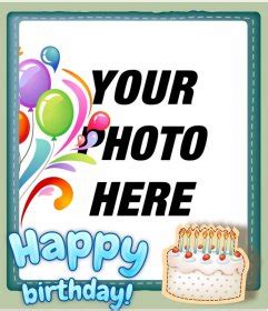 Free birthday card customizable with a photo