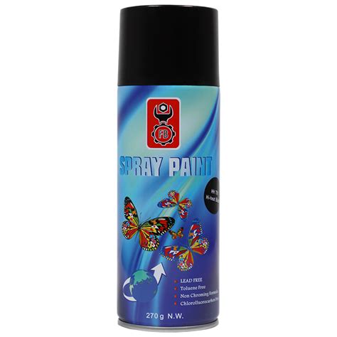 SPRAY PAINT BLACK HI HEAT 400ML FB - LEAD FREE - HIGH HEAT (450°C ...