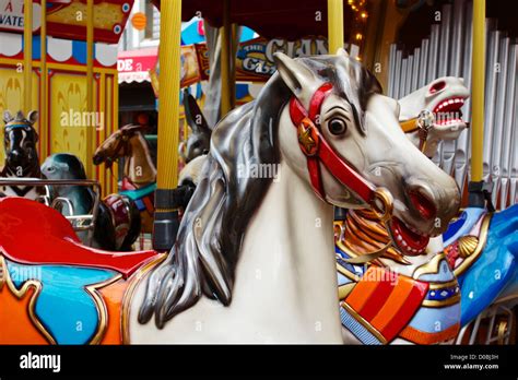 Carousel horse Pier 39 San Francisco California Stock Photo - Alamy