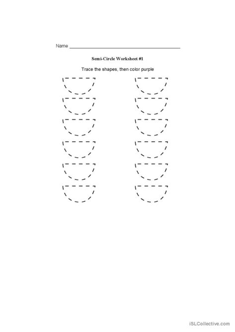 semi-circle worksheet: English ESL worksheets pdf & doc