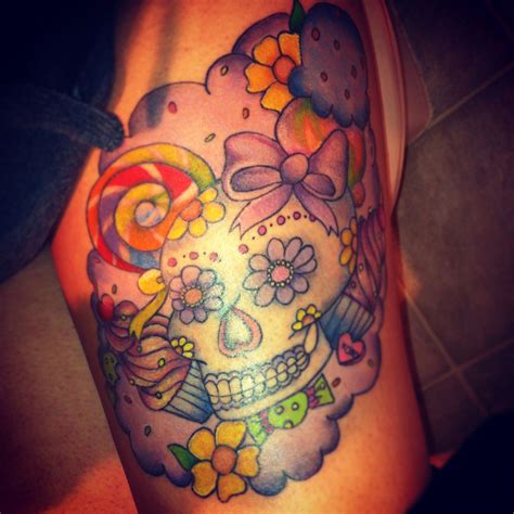 Sugar candy skull tattoo Skull Tattoo Design, Tattoo Designs, Sugar Candy Skulls, Sugar Skull ...