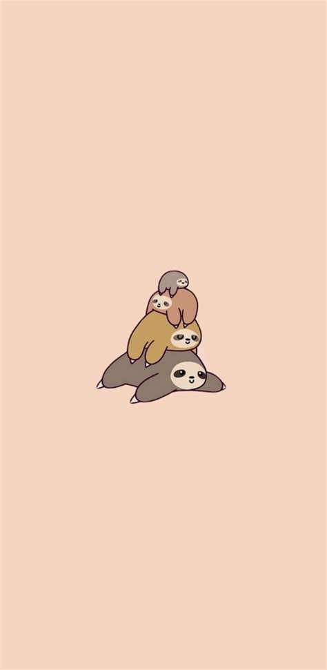 cute sloth pile wallpaper | Cartoon wallpaper iphone, Cartoon wallpaper, Wallpaper iphone cute