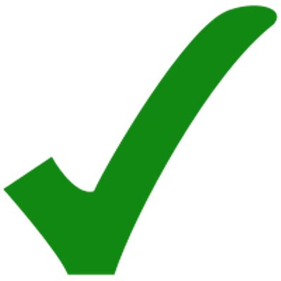 Signe de vérification vert PNG transparents - StickPNG