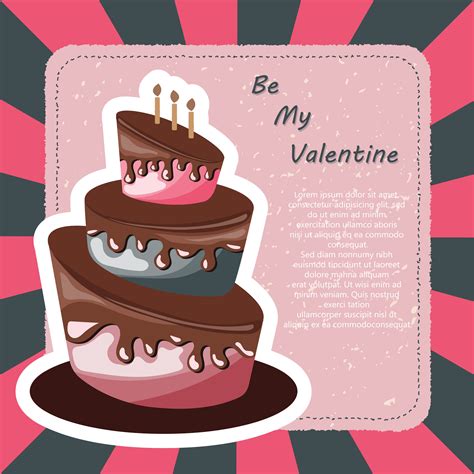 Valentine's day card and Birthday card with cake - Download Free ...