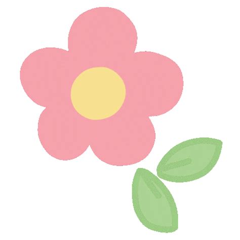 Pink Flower Sticker for iOS & Android | GIPHY | Cute flower drawing, Flower drawing, Love heart gif