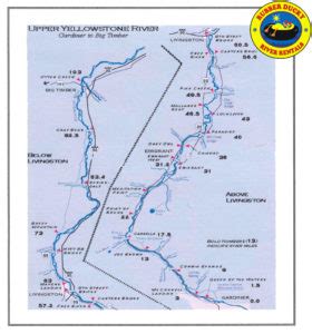 Yellowstone River Map | Destination Montana