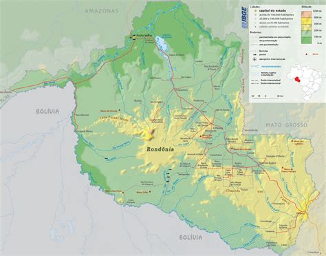 Map of the State of Rondônia