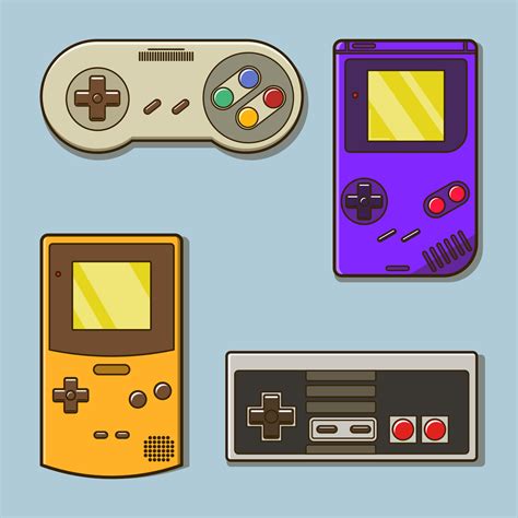 Classic Video Game Console Illustration 8317906 Vector Art at Vecteezy