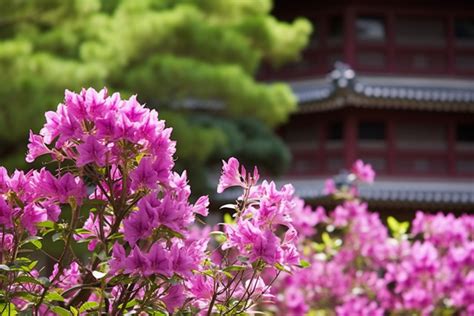 Pagoda Korean Flower Garden In Seoul Background, Building, Ancient ...