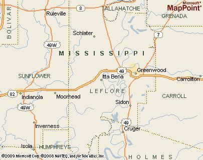 Where is Itta Bena, Mississippi? see area map & more