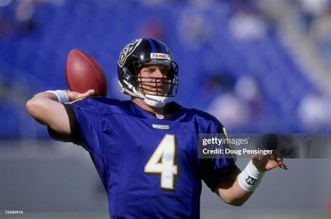 Quarterback Jim Harbaugh of the Baltimore Ravens in action during the ...