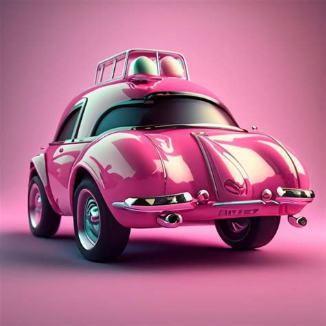 Premium AI Image | Pink Barbie Car