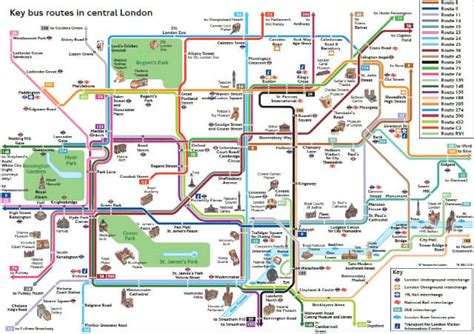 Plan Bus Londres (en PDF & Interactif) : Carte avec Lignes & Zones