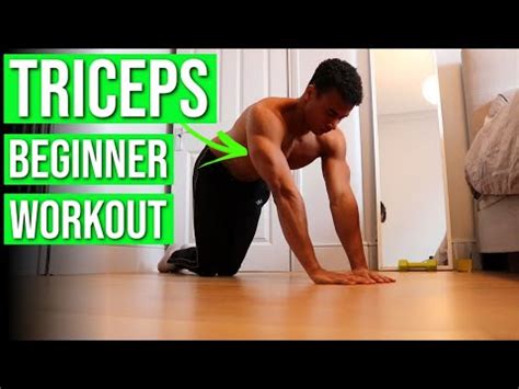 8 Home Tricep Exercises for Beginners — NO EQUIPMENT (Workout Routine ...