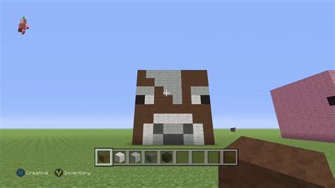 How to: Build a minecraft a cow head // #1 - YouTube