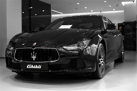 Black Maserati Ghibli editorial photography. Image of italian - 103066697