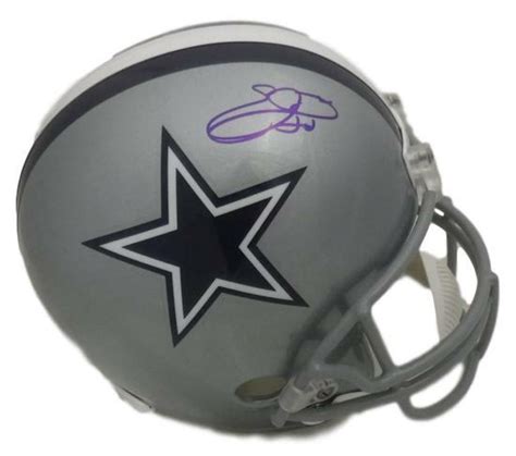 Emmitt Smith Autographed/Signed Dallas Cowboys Proline Helmet PSA 13273 ...