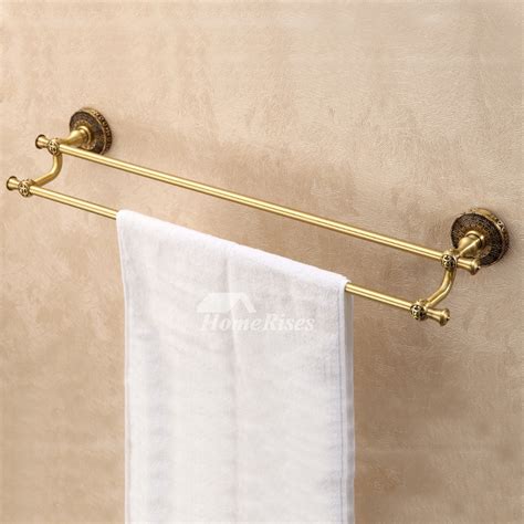 Gold Antique Brass vintage Towel Bars