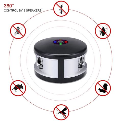 AC220V US Plug Ultrasonic Mouse Cockroaches Mosquitoes Pest Control ...