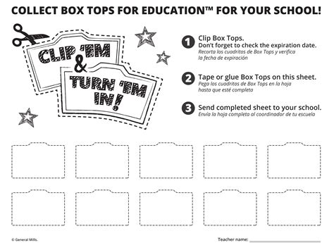 You've asked for it, so here it is: the 10-count Box Tops collection sheet. Perfect for when you ...