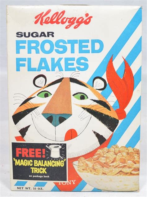 1962 Kellogg's Sugar Frosted Flakes unopened cereal box | #1798672307