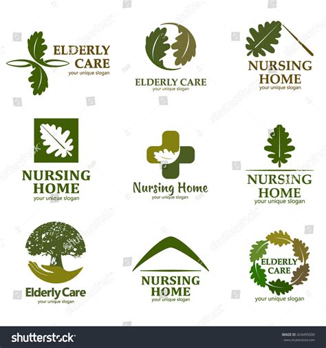 Elderly Care. Logo For The Nursing Home Stock Vector 424495000 ...