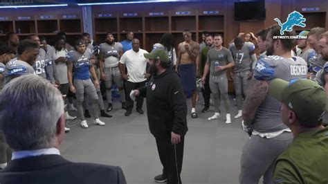 Detroit Lions head coach Matt Patricia gets fired up after win over Carolina Panthers