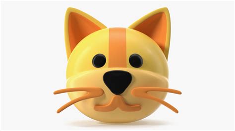 3D Cat Face Emoji model - TurboSquid 1870612