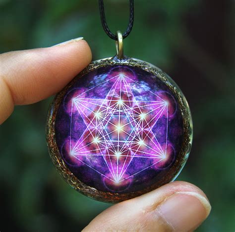 Metatron cube orgone pendant/EMF protection/orgone energy generator ...