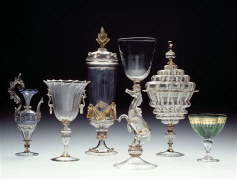 Resultado de imagen de Venetian wine glasses of 16th - 17th Century ...