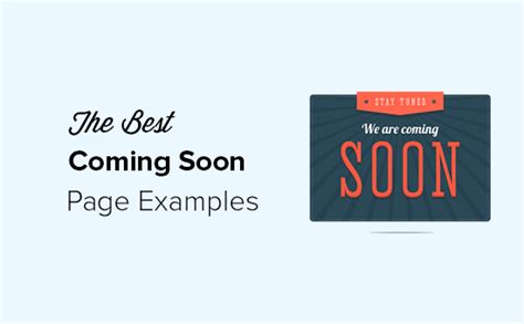 30+ Best Coming Soon Page Examples + Templates (2021)