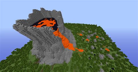 Volcano erupting! Minecraft Map