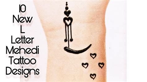 Top 10 🔥 L 🔥 Letter Mehndi Tattoos ️ Mehndi Letter Tattoo ️ Alphabet Mehndi by Keval Amit Gohel ...