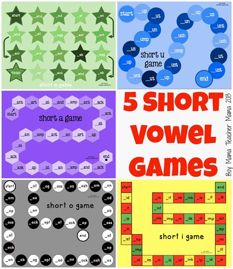 Teacher Mama: Five Short Vowel Games - Boy Mama Teacher Mama