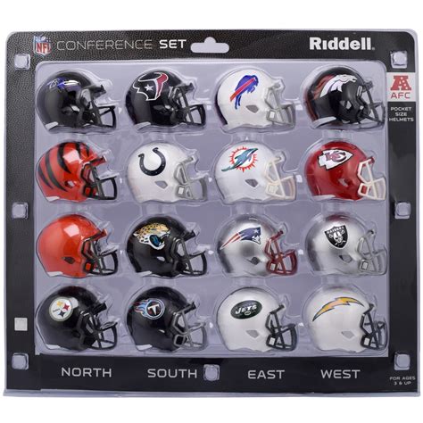 16 NFL Pocket Pro Size Speed Mini Helmets - 2018 AFC Set by Riddell | eBay