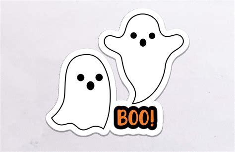 Halloween Ghost Sticker Cute Halloween Stickers Cute Ghost - Etsy ...