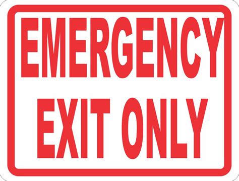 Emergency Exit Only Sign – Signs by SalaGraphics