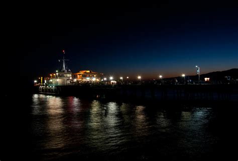 Santa Monica Pier At Night Photograph by Heidi Reyher | Fine Art America