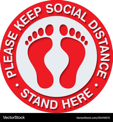 social distancing floor stickers size - Georgina Wu