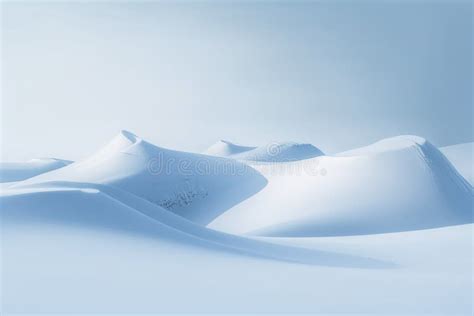 An Illustration of Snow Covered Mountains on a Blue Background ...