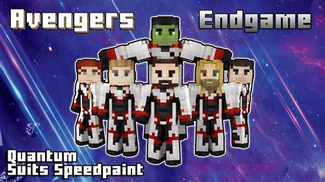 Making Avengers Quantum Suit Skins From Avengers Endgame! | Minecraft ...