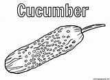 Cucumbers Printable Coloring Page  Free Pages sketch template