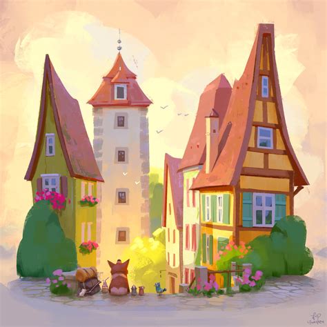 ArtStation - Small Town