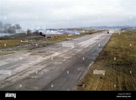 Falklands War - Port Stanley airfield Stock Photo: 109299965 - Alamy